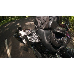 PartzBiz HD TRHS1007 - Hardstreet Ryt-There Saddle Bag Shelf Set Gray Harley Touring FLH FLT 05-13 PartzBiz HD TRHS1007 - Hardstreet Ryt-There Saddle Bag Shelf Set Gray Harley Touring FLH FLT 05-13