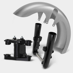 PartzBiz HD HHI-49FL-WT - Hawg Halters 21" 23" Road Hawg Fat Wide Front Tire Package Kit Harley 14up PartzBiz HD HHI-49FL-WT - Hawg Halters 21" 23" Road Hawg Fat Wide Front Tire Package Kit Harley 14up