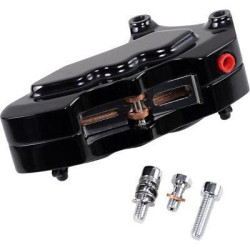 PartzBiz HD HHI-LHDGAB6013 - Hawg Halters HHI Black 6-Piston Front Brake Caliper 13" Rotors Dyna FXD 06-17 1701-0658 17010658 LHDGAB6013 slim low rider harlkey davidson switchback glide super wide best for perofrmance upgrade parts PartzBiz HD HHI-LHDGAB6013 - Hawg Halters HHI Black 6-Piston Front Brake Caliper 13" Rotors Dyna FXD 06-17 1701-0658 17010658 LHDGAB6013 slim low rider harlkey davidson switchback glide super wide best for perofrmance upgrade parts