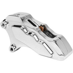 PartzBiz HD HHI-LHDGCC6013 - Hawg Halter HHI Chrome 6-Piston Front Brake Caliper 13 ” Rotors Dyna FXD 06-17 1701-0657 17010657 LHDGCC6013 slim low rider harlkey davidson switchback glide super wide ดีที่สุดสำหรับชิ้นส่วนอัพเกรดประสิทธิภาพ
