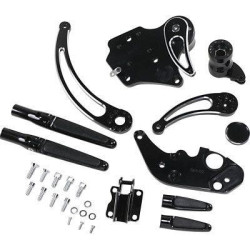 PartzBiz HD HHI-FCK-F14CE-FR-S - Hawg Halter HHI FCK-F14CE-FR-S Chrome ชุดควบคุมไปข้างหน้าพร้อมหมุด HD FLH 14-Up