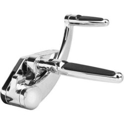 PartzBiz HD HHI-FCK-S18C-FR - Hawg Halter HHI FCK-S18C-FR ชุดควบคุมการเดินหน้าของ Chrome + หมุด HD Softail 18-Up