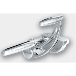 PartzBiz HD HHI-FCK-S18C-FR-S - Hawg Halter HHI FCK-S18C-FR-S Chrome ชุดควบคุมไปข้างหน้าหมุด HD Softail 18-Up