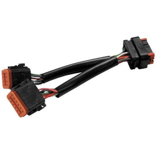 PartzBiz HD: 4415113-Hawg แบบมีสาย Retro วิทยุอะแดปเตอร์สายรัด 96-97 FLH 8 Pin ถึง 12 Pin 98-13 Deutch
