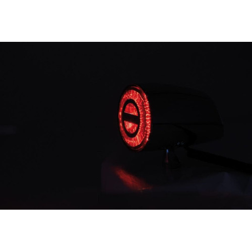 PartzBiz HD: 4414852-Highsider Black Rocket Classic Red LED ไฟท้ายไฟเบรค Universal M8 255-342 PartzBiz HD: 4414852-Highsider Black Rocket Classic Red LED ไฟท้ายไฟเบรค Universal M8 255-342