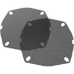 PartzBiz HD DS44050379 - ตะแกรงลำโพงแฟริ่งหน้าแบบตาข่ายหนา Hogtunes Harley รุ่น Batwing 96-13 | เอสจีเอฟ กริลล์-AA