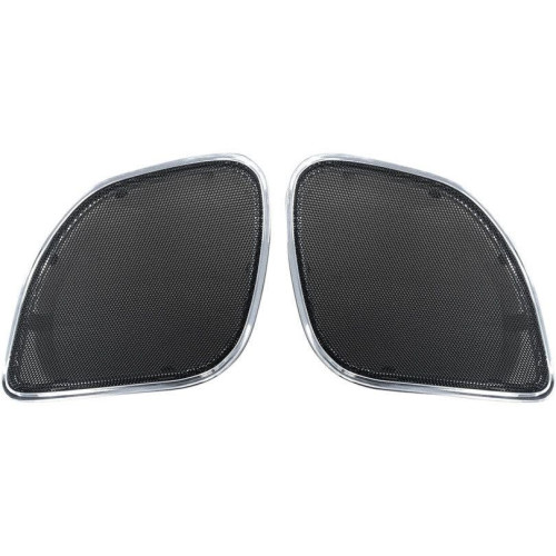PartzBiz HD: 4414818-Hogtunes Chrome Trim Mesh Front Fairing Speaker Grilles Harley Road Glide 15-16 | RG RM GRILL-C PartzBiz HD: 4414818-Hogtunes Chrome Trim Mesh Front Fairing Speaker Grilles Harley Road Glide 15-16 | RG RM GRILL-C