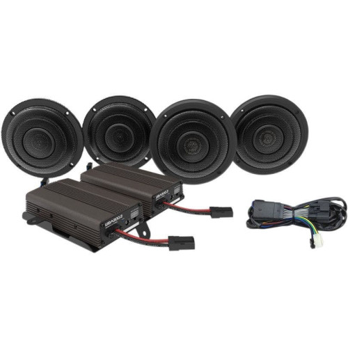PartzBiz HD: 4414806-HogTunes Wild Boar แอมป์ 600 วัตต์ & ชุดเครื่องเสียงลำโพง 4 ตัว Ultra Harley 14-18 | WBA อัลตร้าคิท PartzBiz HD: 4414806-HogTunes Wild Boar แอมป์ 600 วัตต์ & ชุดเครื่องเสียงลำโพง 4 ตัว Ultra Harley 14-18 | WBA อัลตร้าคิท