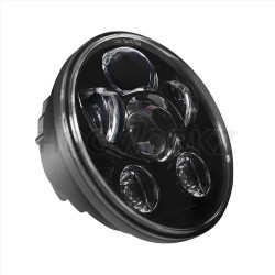 PartzBiz HD HW195023 - Hogworkz Blackout 5 3/4" LED Harley Daymaker Style Headlight V2 Softail Dyna HW195023