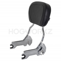 PartzBiz HD HW157124 - Hogworkz Chrome พนักพิงซิสซี่บาร์ที่ถอดออกได้ง่าย HW157125 Harley Softail 18-Up