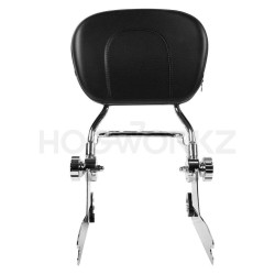 PartzBiz HD HW157110 - Hogworkz Chrome ที่วางสัมภาระ Sissy Bar ที่ถอดออกได้ง่าย Harley Softail 00-17