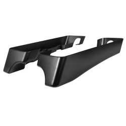 PartzBiz HD HW105157 - Hogworkz Harley 3" Saddlebag Extensions '93-'13 CVO Dual Exhaust Denim Black | HW105157