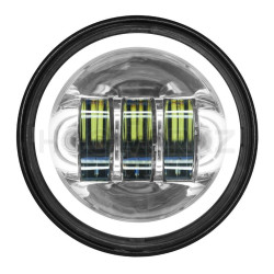 PartzBiz HD HW195205 - Hogworkz Harley Chrome 4.5” LED HaloMaker โคมไฟส่องเสริม 94-19 HW195205 PartzBiz HD HW195205 - Hogworkz Harley Chrome 4.5” LED HaloMaker โคมไฟส่องเสริม 94-19 HW195205