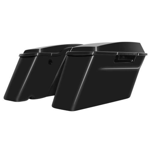 PartzBiz HD: 4414609-Hogworkz OEM Length Saddlebags w/ Lids Harley '14-'18 FLH - Vivid Black | HW151108 PartzBiz HD: 4414609-Hogworkz OEM Length Saddlebags w/ Lids Harley '14-'18 FLH - Vivid Black | HW151108
