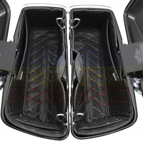 PartzBiz HD: 4414616-Hogworkz Standard Saddlebag Liners Choose Your Stitching Harley Touring 14-Up PartzBiz HD: 4414616-Hogworkz Standard Saddlebag Liners Choose Your Stitching Harley Touring 14-Up