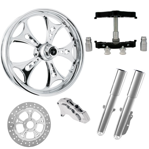 PartzBiz HD: 4414569-Holeshot Chrome 23" Wheel Tire Single Side Raked Triple Trees Lowers & Sliders | HOLESHOT-SNGL-CHR-KIT-23PCKG PartzBiz HD: 4414569-Holeshot Chrome 23" Wheel Tire Single Side Raked Triple Trees Lowers & Sliders | HOLESHOT-SNGL-CHR-KIT-23PCKG