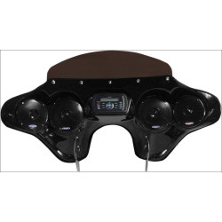 PartzBiz HD DS23300034 - Hoppe 5566 Quick Detach Fairing พร้อมลำโพง Jenson Stereo JHD40BT FLST | HDF-5566-HRT