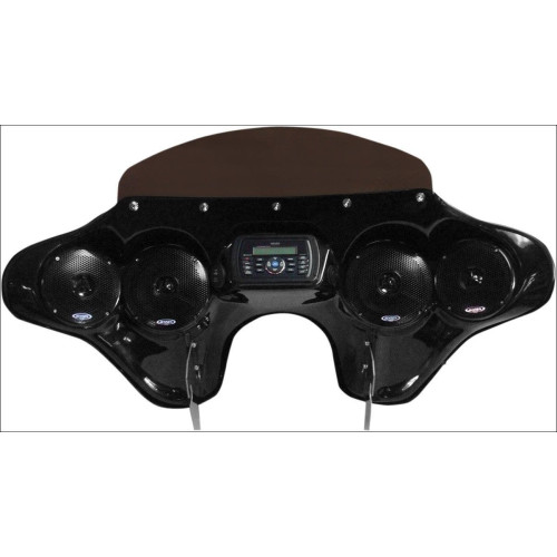 PartzBiz HD: 4414542-Hoppe 5566 Quick Detach Fairing w/ Speakers Jenson Stereo JHD40BT FLST | HDF-5566-HRT