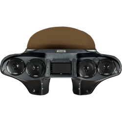 PartzBiz HD DS23300292 - Hoppe Touchscreen Fairings 5566 Two 5" Speakers & Two 6" Speakers 4 Harley 15-23 FLRT | HPKT-1058A
