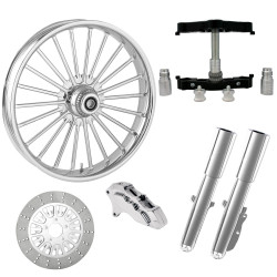 PartzBiz HD ILLUSION-SNGL-CHR-KIT-23PCKG - Illusion Chrome 23" Wheel Tire Single Side Raked Triple Trees Lowers & Sliders | ILLUSION-SNGL-CHR-KIT-23PCKG PartzBiz HD ILLUSION-SNGL-CHR-KIT-23PCKG - Illusion Chrome 23" Wheel Tire Single Side Raked Triple Trees Lowers & Sliders | ILLUSION-SNGL-CHR-KIT-23PCKG