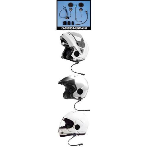 PartzBiz HD: 4414403-J&M Performance 801 Series Helmet Speaker Headset Universal HS-EHI801-UNV-XHO bluetooth wired audio motorcycle adv adventure touring communication communicator microphone