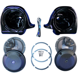PartzBiz HD HL13-6582TW-XRP - J&M ROKKER XRP 6.58 Fairing Speaker Kit Hi-Output Tweeter Harley Electra G 06-13