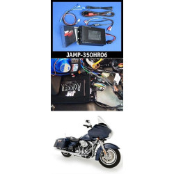 PartzBiz HD JAMP-350HR06 - J&M ROKKER XXR 350 Watt 2-Channel Amplifier Kit 06-13 Harley Road Glide FLTR | JAMP-330HR06