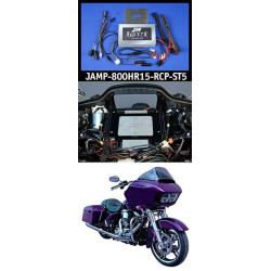 PartzBiz HD JAMP-800HR15-RCP-ST5 - J&M ROKKER XXRP 800w 4-CH DSP Stage 5 Amp 15-20 Harley FLTR Rears / Lowers JAMP-800HR15-RCP-ST5 davidson road king glide street