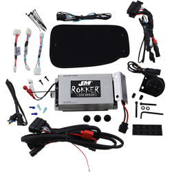 PartzBiz HD JAMP-400RK14BLU - J&M ROKKER¬Æ XXR 400W 2-Channel Bluetooth Amp Kit Harley Road King 98-18