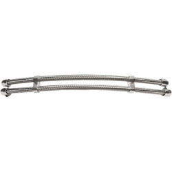 PartzBiz HD DS07110237 - Jagg 0711-0237 Stainless Steel Braided Oil Cooler Hose Upgrade Kit Harley Davidson Metric custom motorcycle bike upgrade replacement line 211-JSSN06-6 PartzBiz HD DS07110237 - Jagg 0711-0237 Stainless Steel Braided Oil Cooler Hose Upgrade Kit Harley Davidson Metric custom motorcycle bike upgrade replacement line 211-JSSN06-6