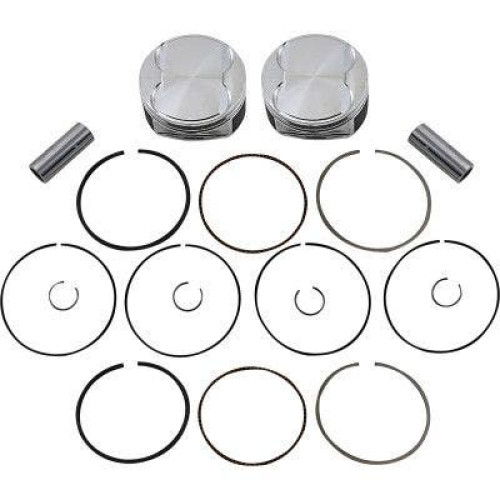 PartzBiz HD: 4414265-JE Pistons 370243 Dome 3.937" 107ci Big Bore Piston Set Harley M8 17-Up best new engine motor performance upgrade forged touring bagger dresser softail dyna motorcycle replacement big bore PartzBiz HD: 4414265-JE Pistons 370243 Dome 3.937" 107ci Big Bore Piston Set Harley M8 17-Up best new engine motor performance upgrade forged touring bagger dresser softail dyna motorcycle replacement big bore