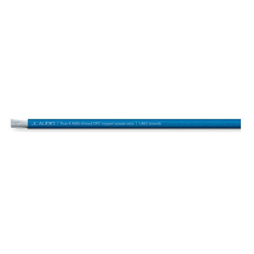 PartzBiz HD: 4414260-JL Audio 100ft SPOOL ของสายไฟสีฟ้าโปร่งแสง; 4 AWG