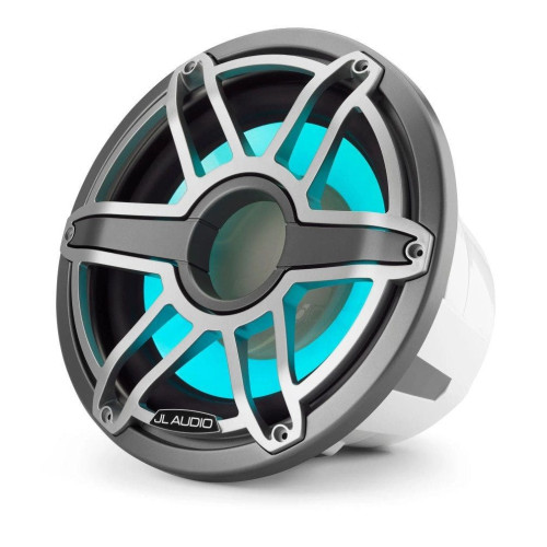 PartzBiz HD: 4414223-JL Audio 12-Inch Marine Subwoofer Driver W/Transflective LED Lighting Gray Metallic