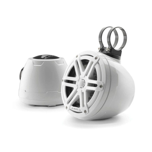 PartzBiz HD: 4414211-JL Audio ระบบโคแอกเซียลแบบปิดขนาด 6.5 นิ้วกระจังหน้าแบบสปอร์ตสีขาวเงา