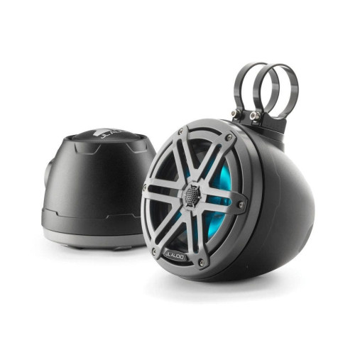 PartzBiz HD: 4414218-JL Audio 6.5-Inch Enclosed Coaxial System W/RGB LED Matte Black Sport Grille