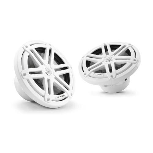 PartzBiz HD: 4414198-JL Audio 7.7-Inch Marine Coaxial Speakers White Sport Grille