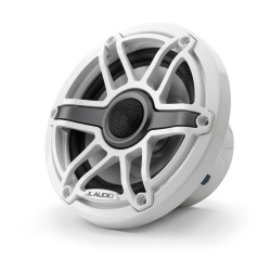 PartzBiz HD JL-M6-650X-S-GwGw - JL Audio M6 6.5 inch Marine Coaxial Speaker Set White Sport Grilles