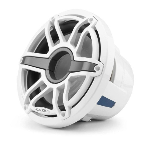 PartzBiz HD: 4414099-JL Audio M6 Series - 10-inch (250 mm) Marine Subwoofer Driver; Gloss White Trim Ring; Gloss White Sport Grille; 4 Ω PartzBiz HD: 4414099-JL Audio M6 Series - 10-inch (250 mm) Marine Subwoofer Driver; Gloss White Trim Ring; Gloss White Sport Grille; 4 Ω