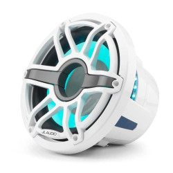 PartzBiz HD JL-M6-10W-S-GwGw-i-4 - JL Audio M6 Series - 10-inch (250 mm) Marine Subwoofer Driver with Transflective™ LED Lighting; Gloss White Trim Ring; Gloss White Sport Grille; 4 Ω PartzBiz HD JL-M6-10W-S-GwGw-i-4 - JL Audio M6 Series - 10-inch (250 mm) Marine Subwoofer Driver with Transflective™ LED Lighting; Gloss White Trim Ring; Gloss White Sport Grille; 4 Ω