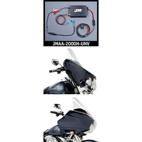 PartzBiz HD: 4414068-J&M JMAA-2000H-UNV Performance Series 2-CH 200w ชุดแอมป์ Univ 98-13 Harley FLH/T Touring Bagger Dresser | JMAA-1800H-UNV
