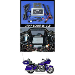 PartzBiz HD JAMP-800HR16-ULP - J&M ROKKER XXRP 800w Watt 4 Channel DSP Programmable Amp kit 16-20 FLTRU Ultra JAMP-800HR16-ULP best for davidson sound system upgrade