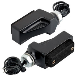 PartzBiz HD DS20202003 - Joker Machine 05-311-1A Black Billet Turn Signals Amber LED Smoke Lens PartzBiz HD DS20202003 - Joker Machine 05-311-1A Black Billet Turn Signals Amber LED Smoke Lens