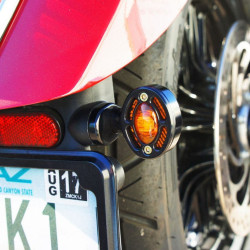 PartzBiz HD DS20402006 - Joker Machine 05-55-4B Black Rat Eye Turn Signal Adapter Plate | 05-55-4B PartzBiz HD DS20402006 - Joker Machine 05-55-4B Black Rat Eye Turn Signal Adapter Plate | 05-55-4B