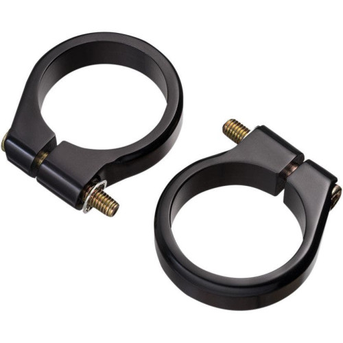 PartzBiz HD: 4413998-Joker Machine Black 49MM Fork Tube Clamps for Rat Eye Astro & Vega Turn Signals | 05-213-3B