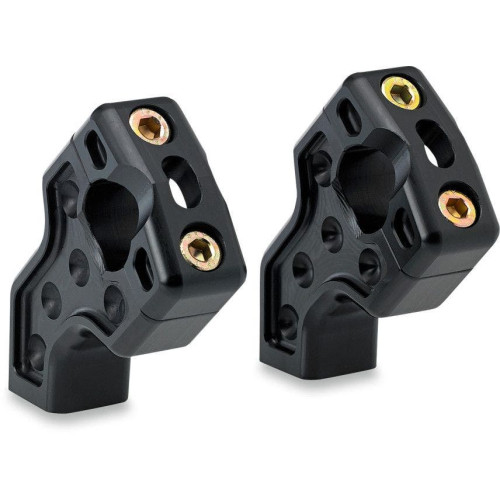 PartzBiz HD: 4414002-Joker Machine Black Ano 2.5 Rise 1.5 Pullback Machined Risers Harley & Custom - 03-866B