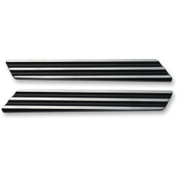 PartzBiz HD DS35011252 - Joker Machine Black & Silver Finned Saddlebag Lid Hinge Inserts for Harley 14-17 | 04-501-2 PartzBiz HD DS35011252 - Joker Machine Black & Silver Finned Saddlebag Lid Hinge Inserts for Harley 14-17 | 04-501-2
