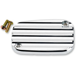 PartzBiz HD DS06100842 - Joker Machine Chrome Finned Front Brake Master Cylinder Cover Harley 08-15 FLH/T - 08-002C PartzBiz HD DS06100842 - Joker Machine Chrome Finned Front Brake Master Cylinder Cover Harley 08-15 FLH/T - 08-002C