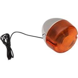 PartzBiz HD DS20201815 - K&S Technologies 25-5096 ไฟเลี้ยว Chrome/Amber Repl 68404-86 Harley softail sportster classic custom chopper bobber universal 12v ไฟกระพริบ
