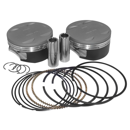 PartzBiz HD: 4413902-KB Pistons Performance Piston Set Standard Bore 114/117 ถึง 120 Harley M8 17-Up