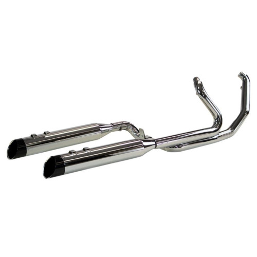 PartzBiz HD: 4413850-Khrome Werks Chrome 2 Step Crossover Headers 4.5" Edge Slip on Harley FLH M8 | 200435 PartzBiz HD: 4413850-Khrome Werks Chrome 2 Step Crossover Headers 4.5" Edge Slip on Harley FLH M8 | 200435
